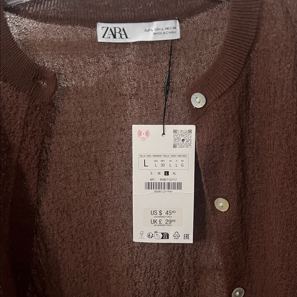 Zara Cardigan NWT - Picture 3 of 6